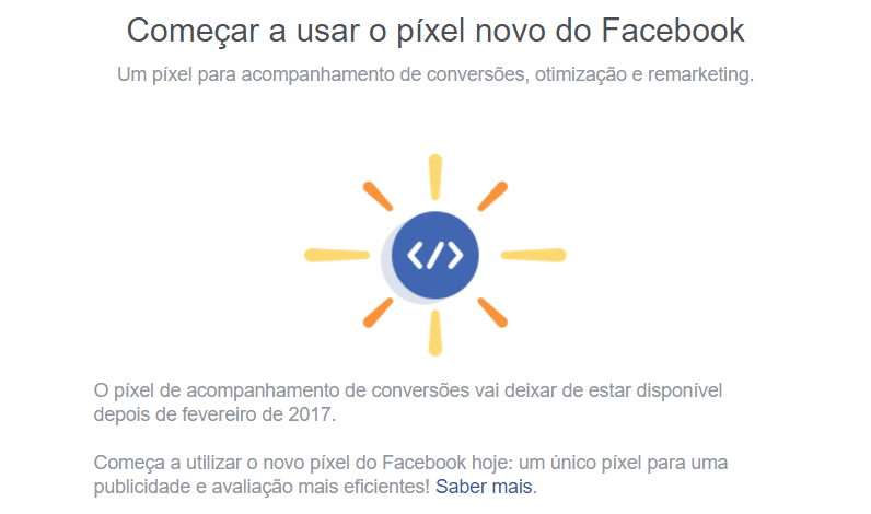 novo pixel facebook